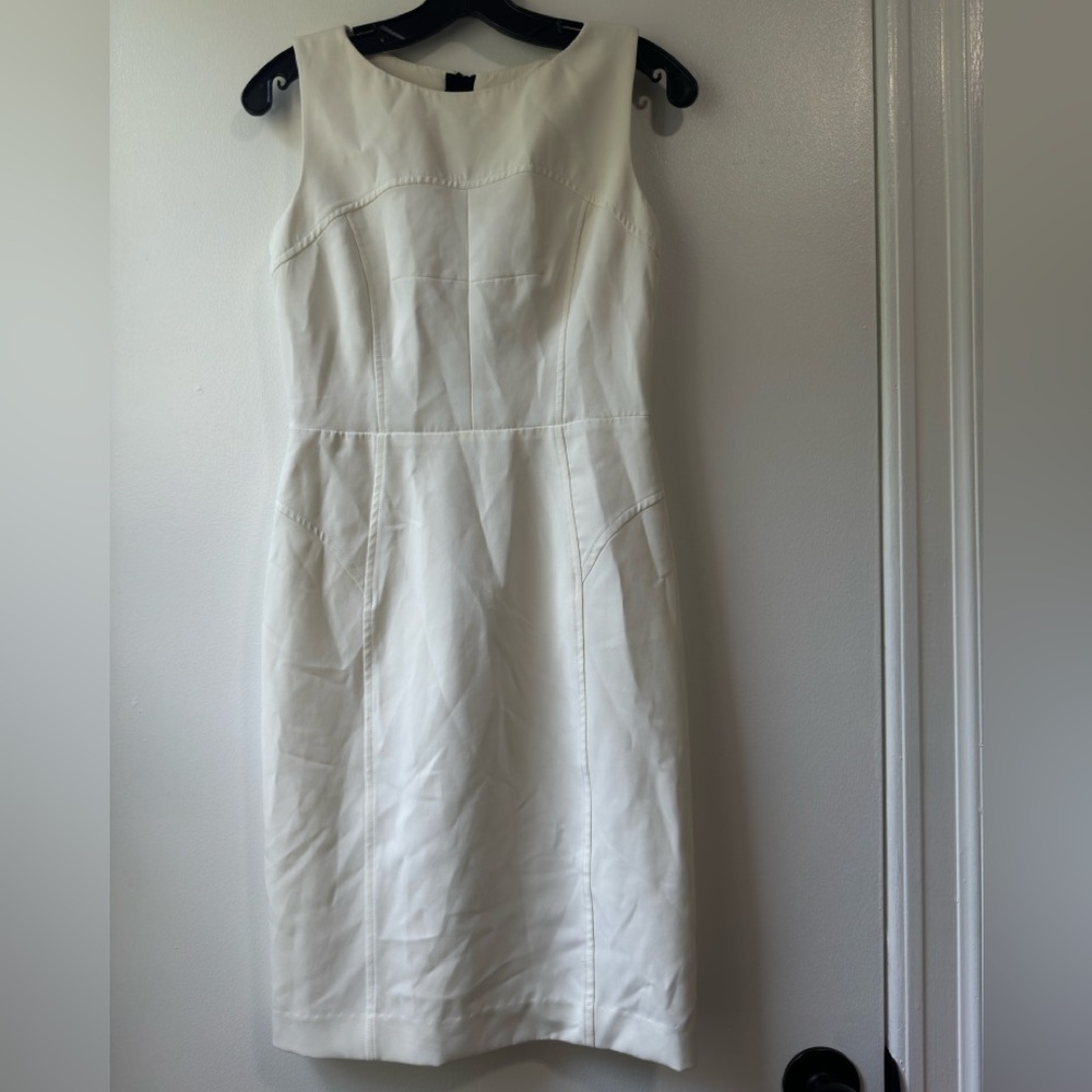 Milly White Paneled Sheath Dress Size 4